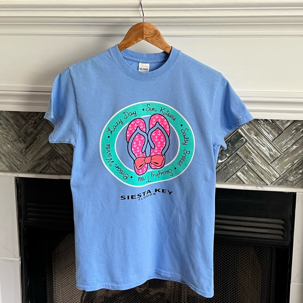 Womens SIESTA KEY Short Sleeve TEE Cotton T-Shirt Size SMALL